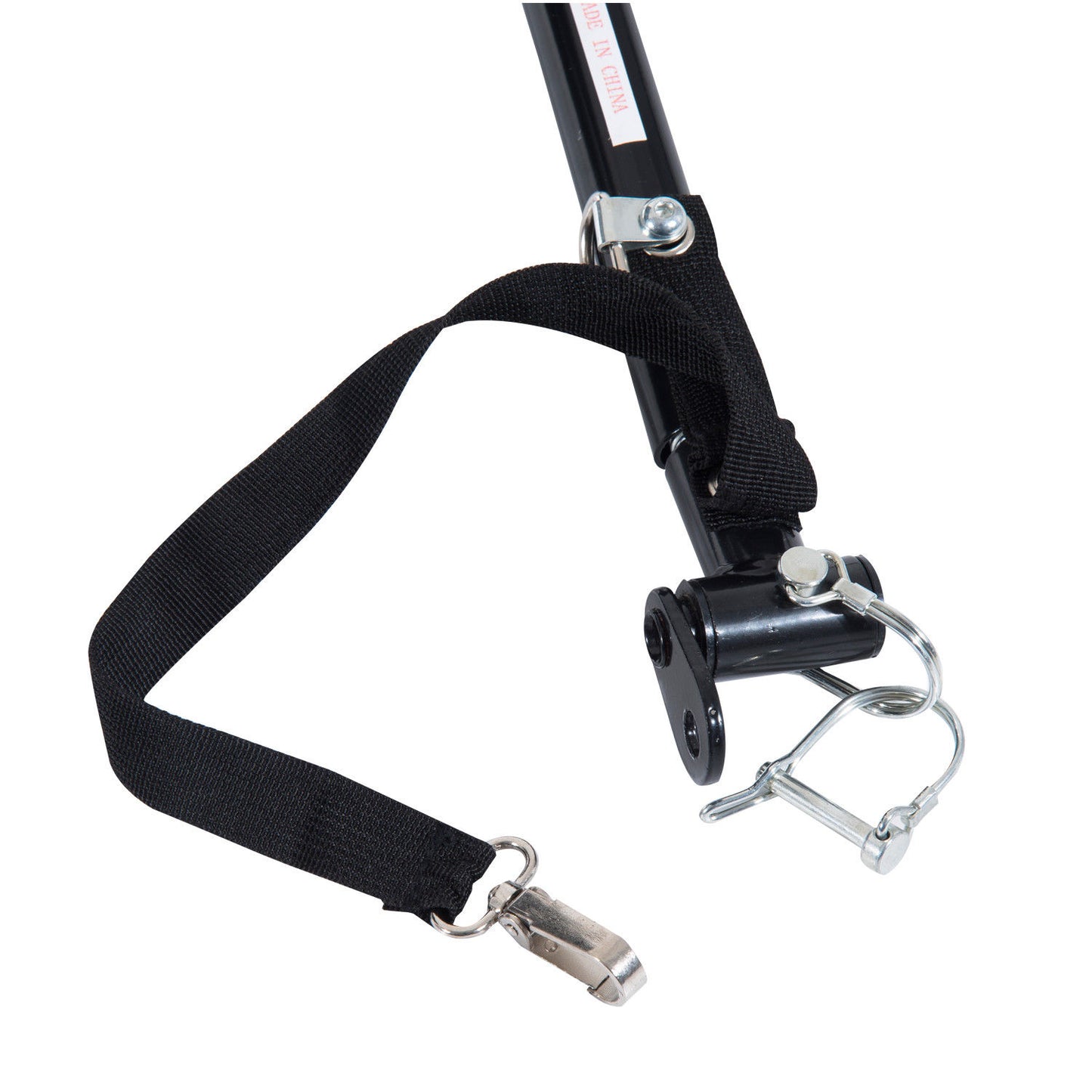 HOMCOM Bike Trailer Folding Cargo in Steel Frame Extra Bicycle Storage Carrier W/Removable Cover & Hitch-Red/Black