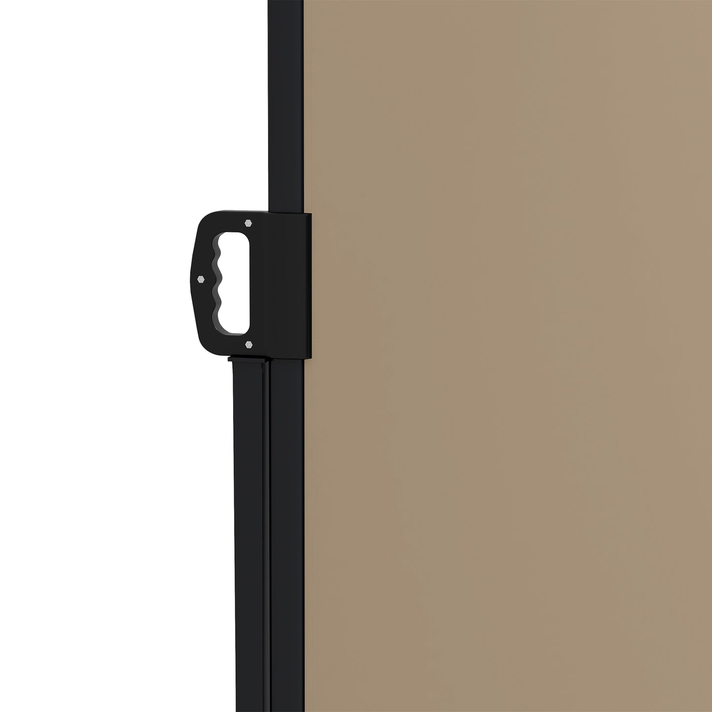 Outsunny Retractable Side Awning, Outdoor Privacy Screen for Garden, Hot Tub, Balcony, Terrace, Pool, 400 x 180cm, Khaki