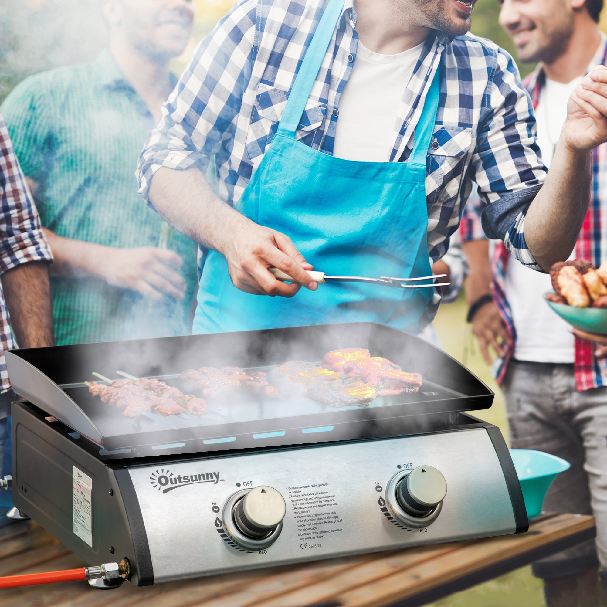 Somagic Plancha Grill Arenc RVS Met Beschermdeksel Gas Somagic Plancha Grill Arenc RVS Met Beschermdeksel Gas