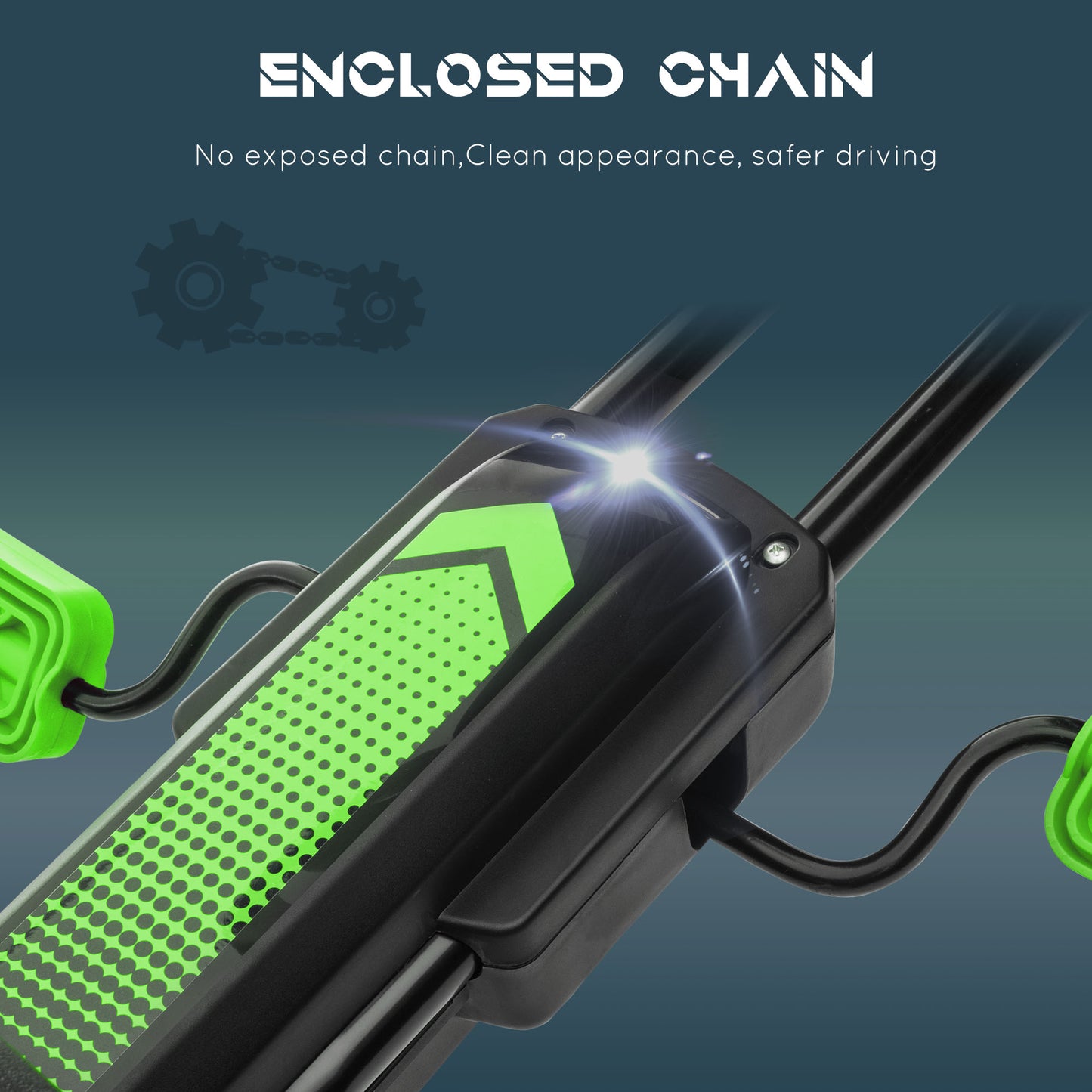 HOMCOM Children Pedal Go Kart, Racing Go Cart with Adjustable Seat, Inflatable Tyres, Shock Absorb, Handbrake, for Boys and Girls Ages 5-12, Green