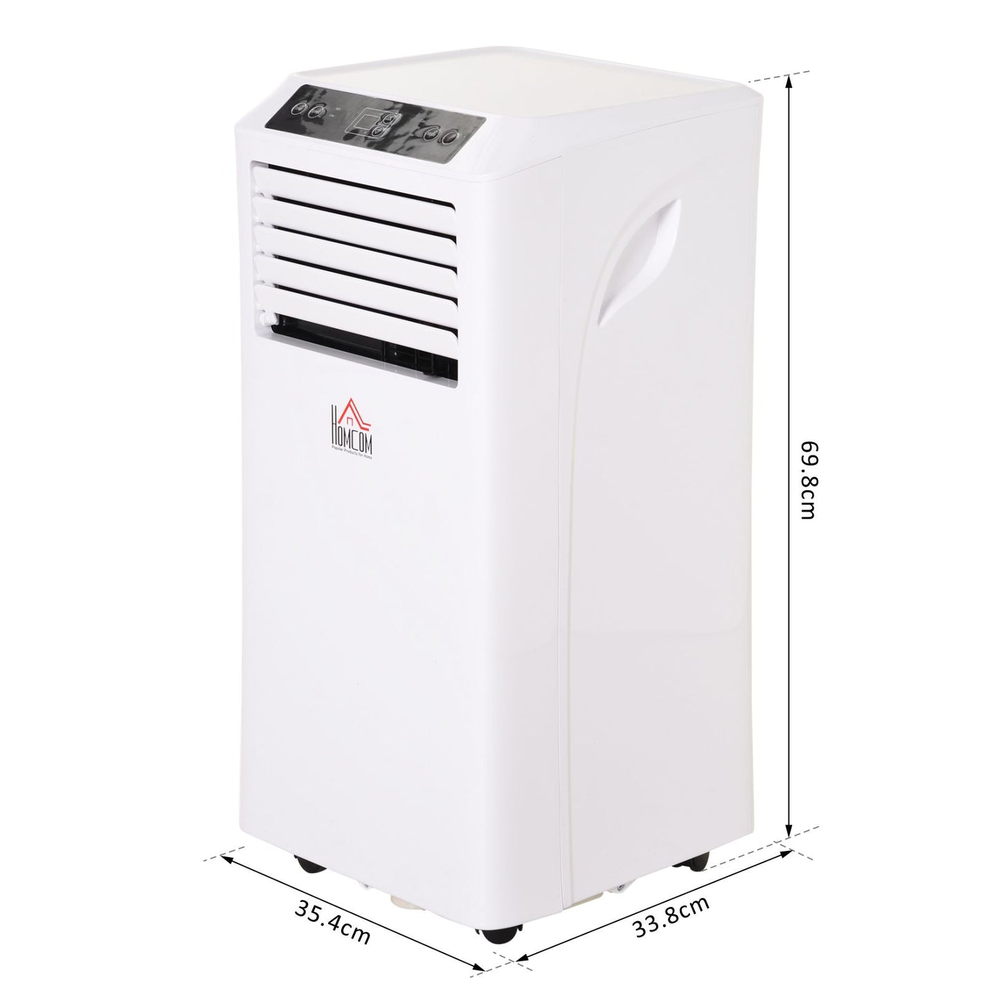 HOMCOM 557W Mobile ABS Plastic Air Conditioner w/ Remote Control White