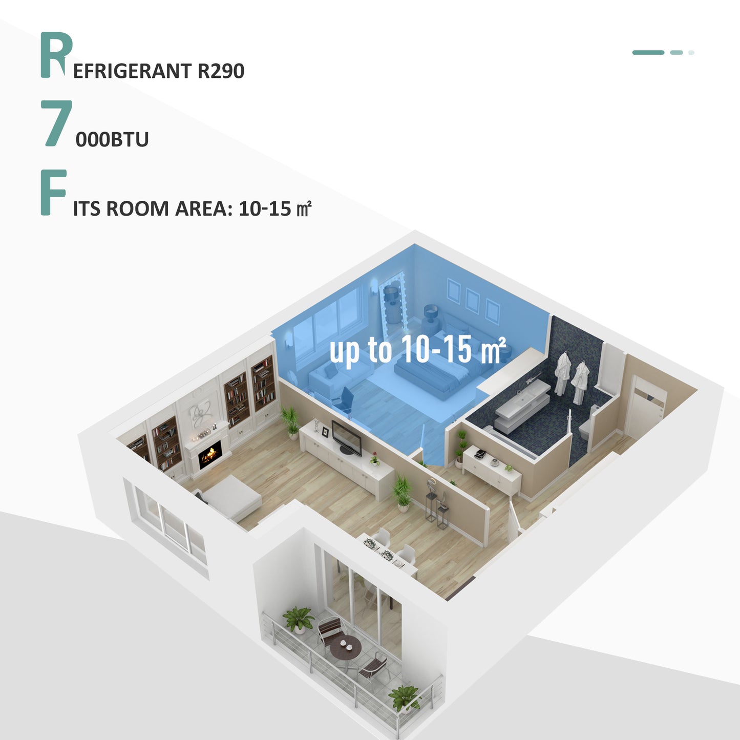 HOMCOM 7000 BTU 4-In-1 Compact Portable Mobile Air Conditioner Unit Cooling Dehumidifying Ventilating w/ Fan Remote LED Display 24 Hr Timer Auto Shut Down Home Office Summer