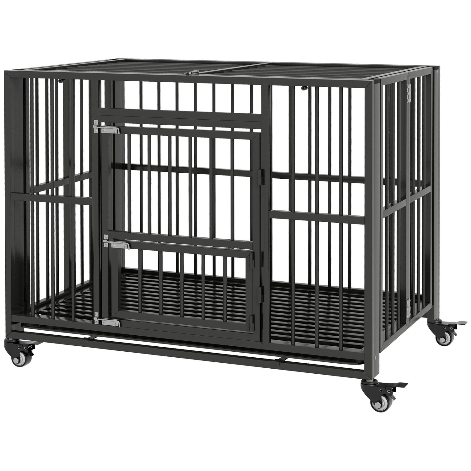 Open top outlet dog crate