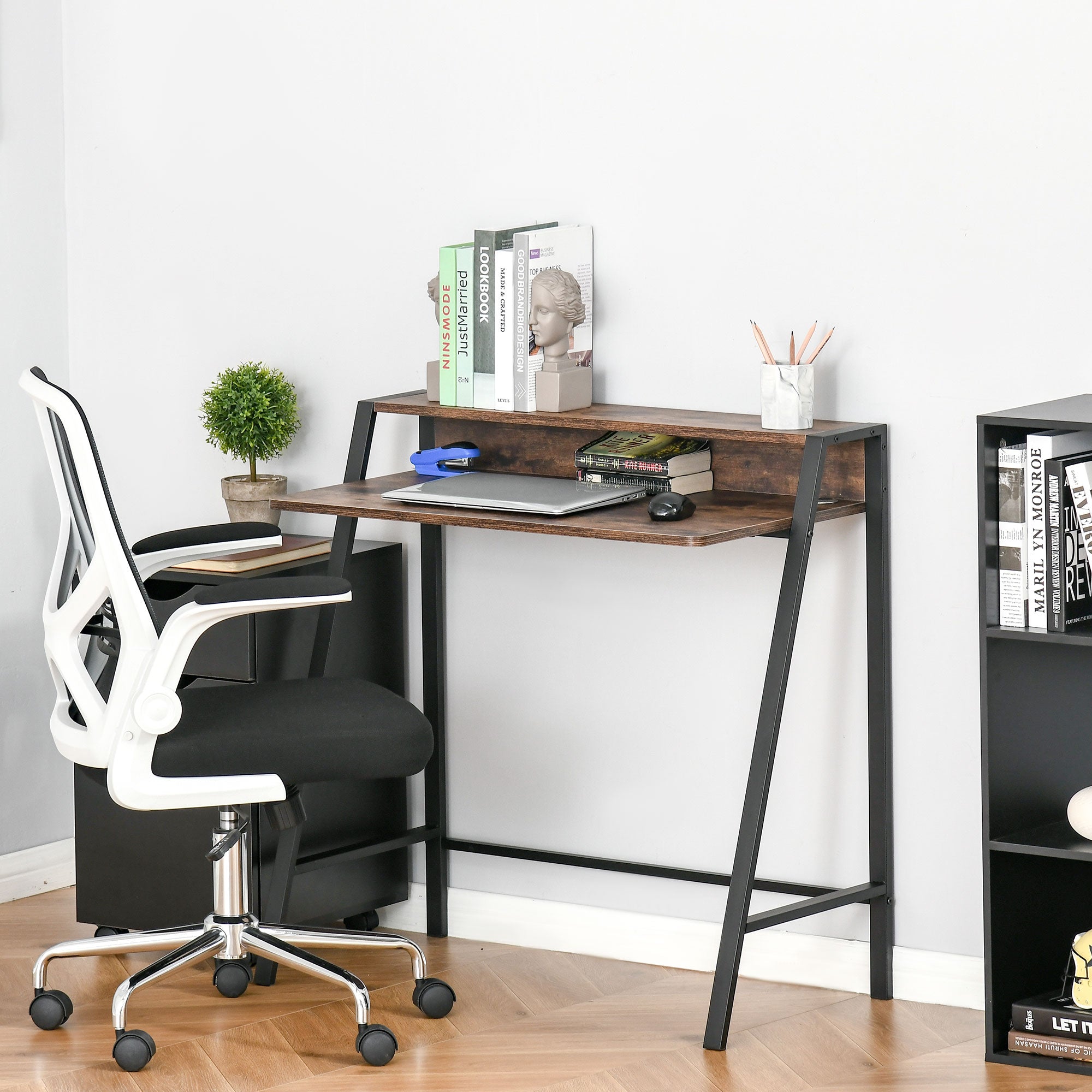 HOMCOM Writing Desk Computer Table Home Office PC Laptop Workstation B ...
