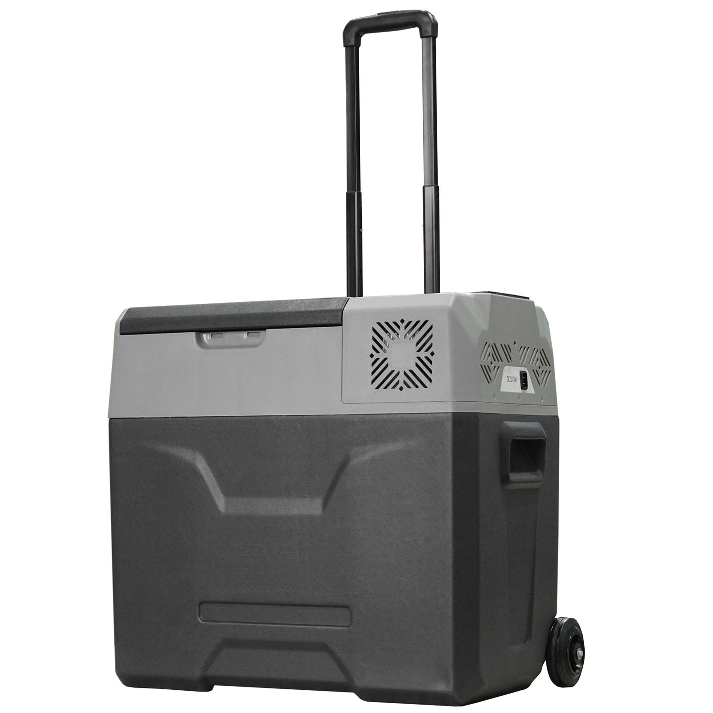HOMCOM Car Refrigerator, Portable 12/24V 50 Litre Fridge Freezer, Electric Cooler Box for Camping, Travel, Picnic, Grey