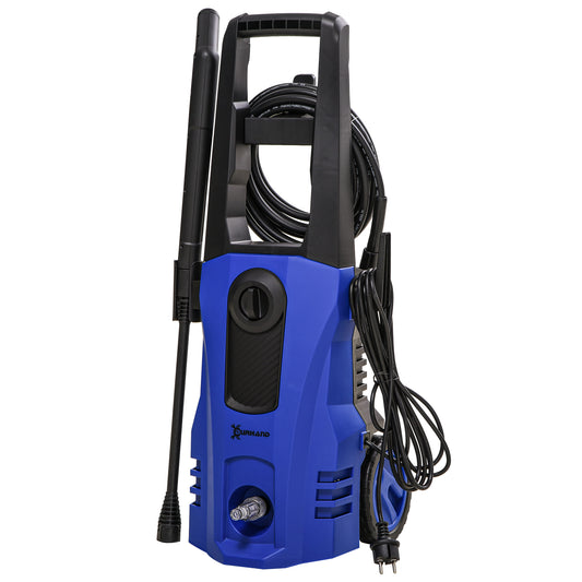 DURHAND HighÂ PressureÂ Washer, 150 Bar Pressure, 510 L/h Flow, 1800W, High-Performance Portable Power Jet Wash Cleaner, Blue