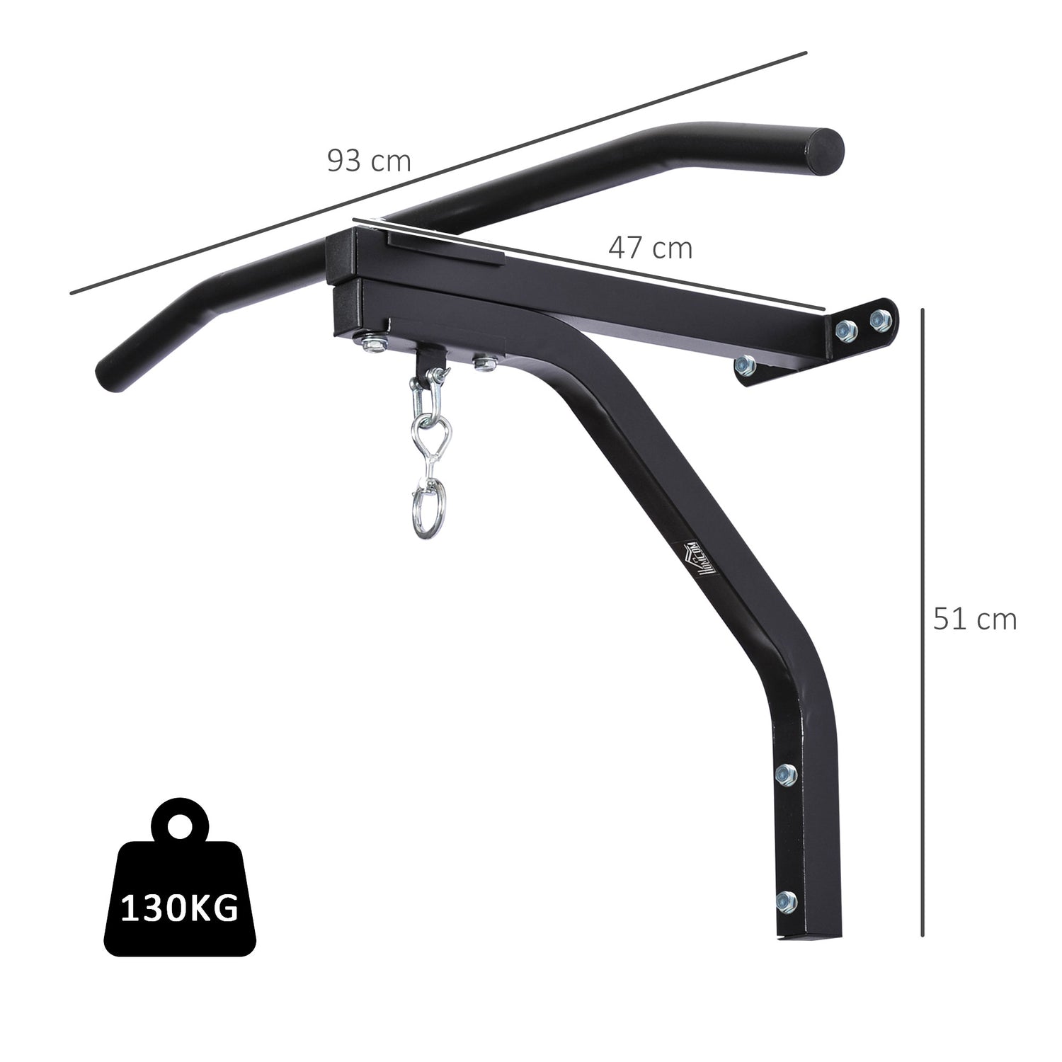 Pull up bar best sale and punch bag bracket