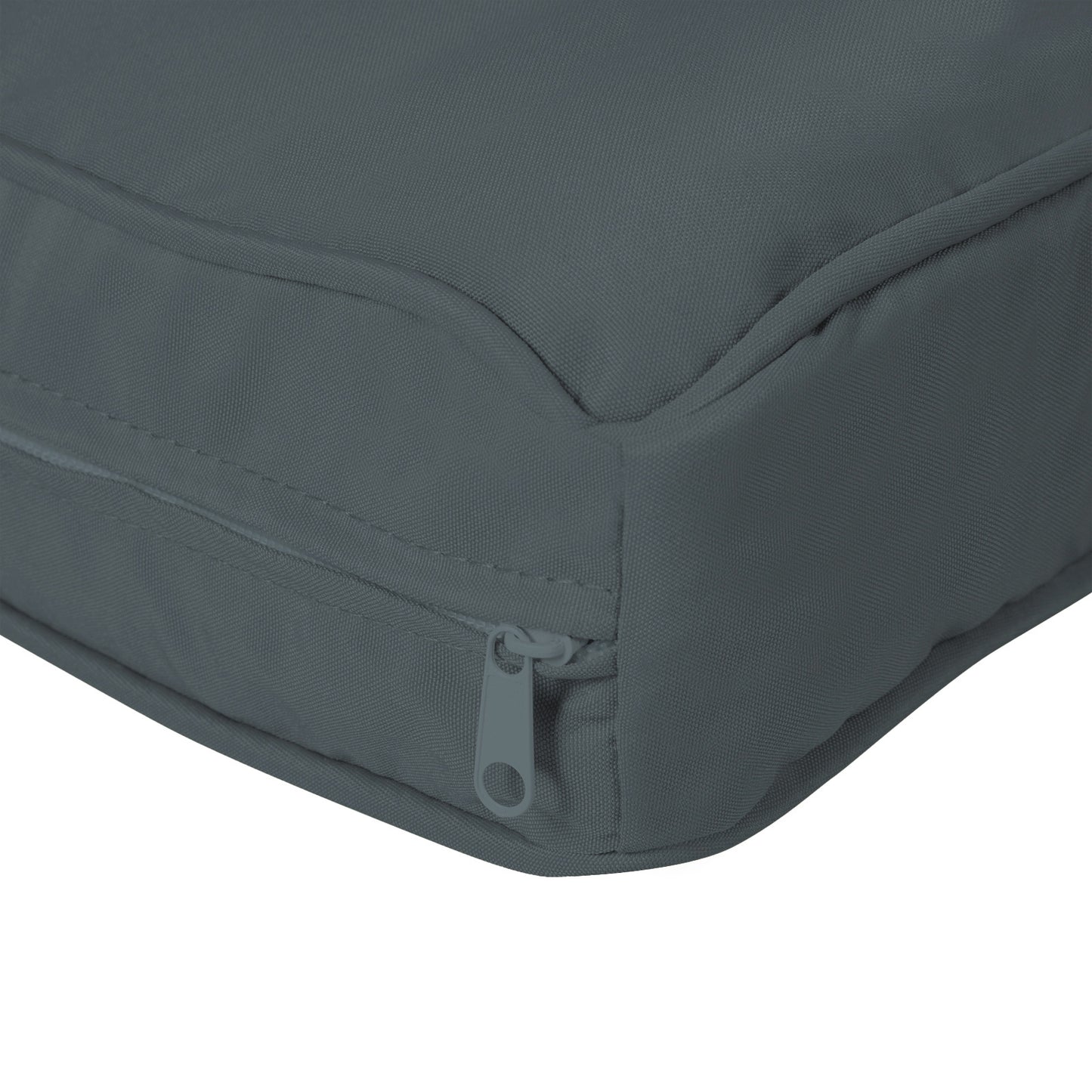 Outsunny Garden Rattan Sofa Cushion Polyester Cover Replacement Outdoor- No Cushion Included, Charcoal Grey