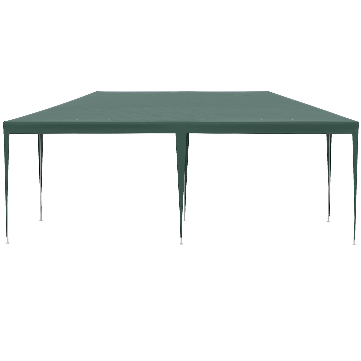 Outsunny 6x3 m Party Tent Gazebo Marquee Outdoor Patio Canopy Shelter with Windows and Side Panels, Green