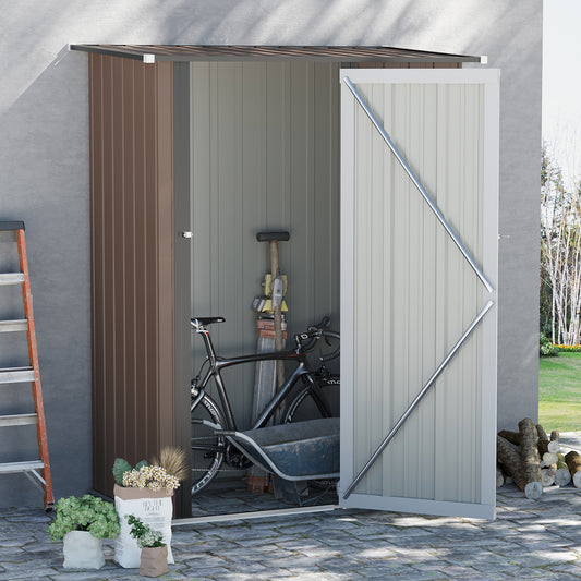 Outsunny 5 x 3ft Garden Shed, with Latched Door