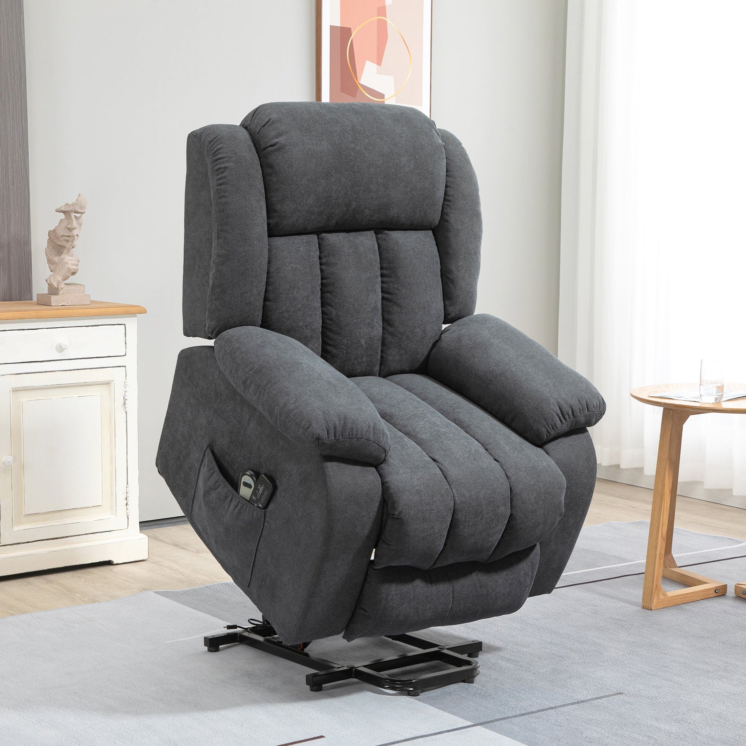 HOMCOM Oversized Riser and Recliner Chairs for the Elderly, Heavy