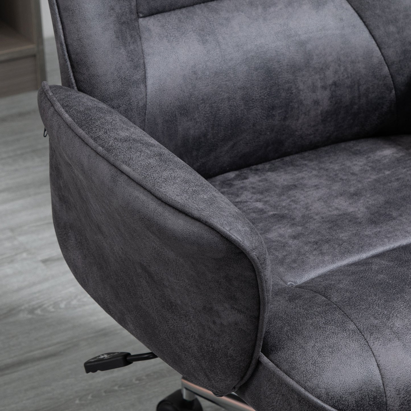 Vinsetto Faux Microfibre Leather Office Chair - Grey