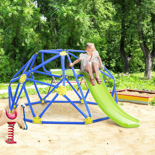 AIYAPLAY Kids Climbing Frame and Slide w/ Platform, for Ages 3-10 Years