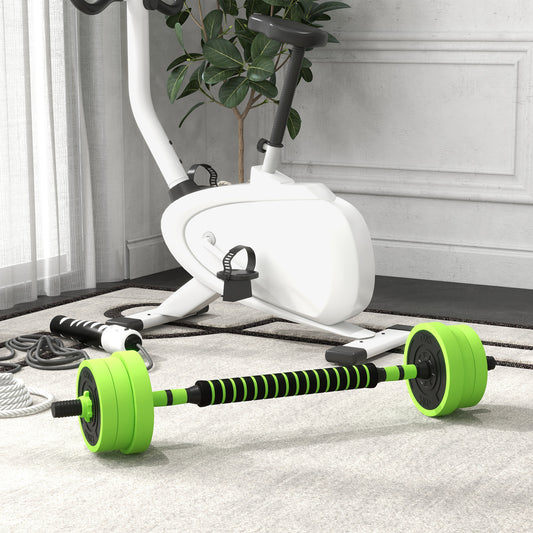 SPORTNOW 4-in-1 Adjustable Weight Dumbbells Set, Used as Barbell, Kettlebell, Push up Stand, Free Weights Set for Men and Women Home Gym Training, 20KG