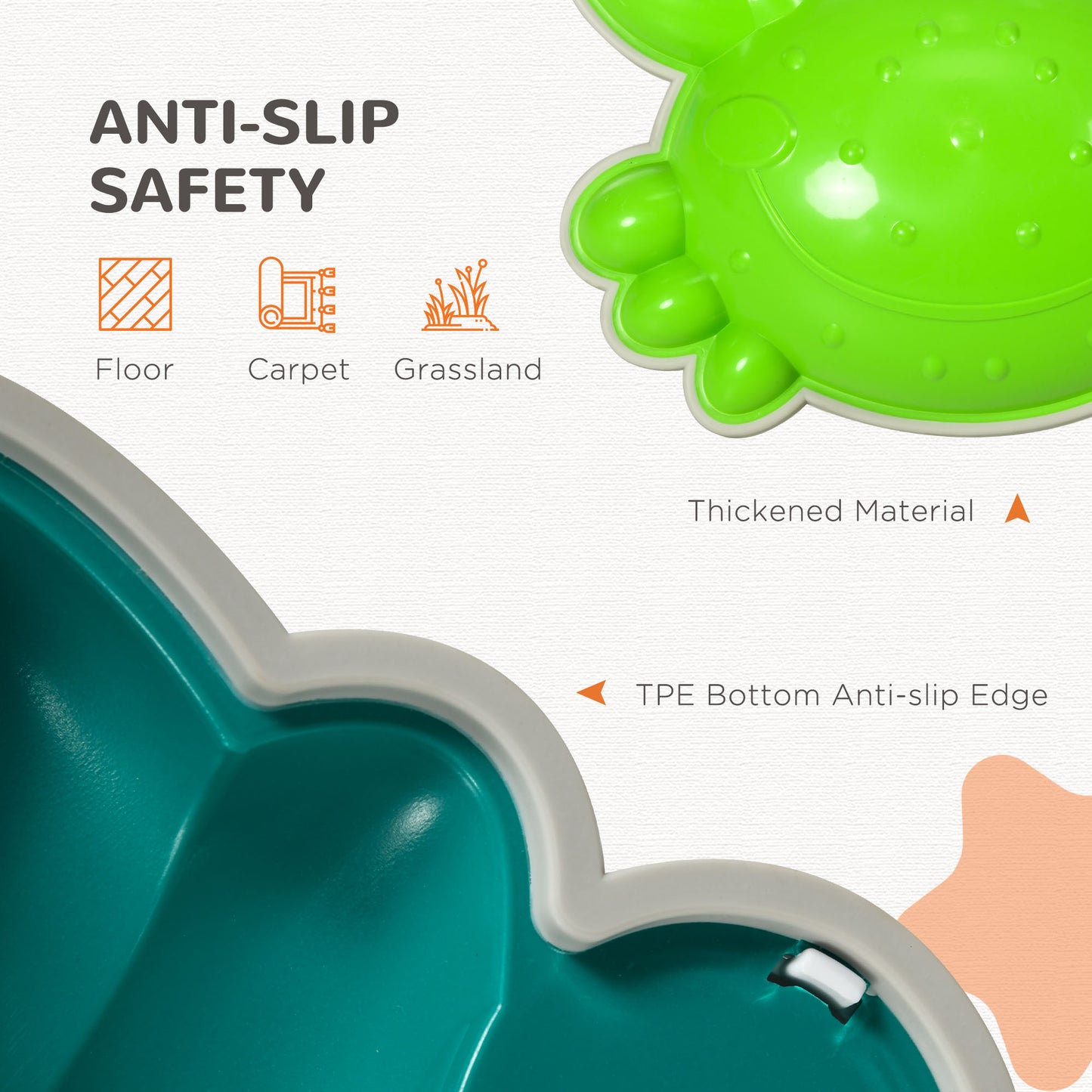 ZONEKIZ 9PCs Kids Stepping Stones with TPE AntiSlip Edge CrabDesigned Balance River Stones Obstacle Courses Stackable