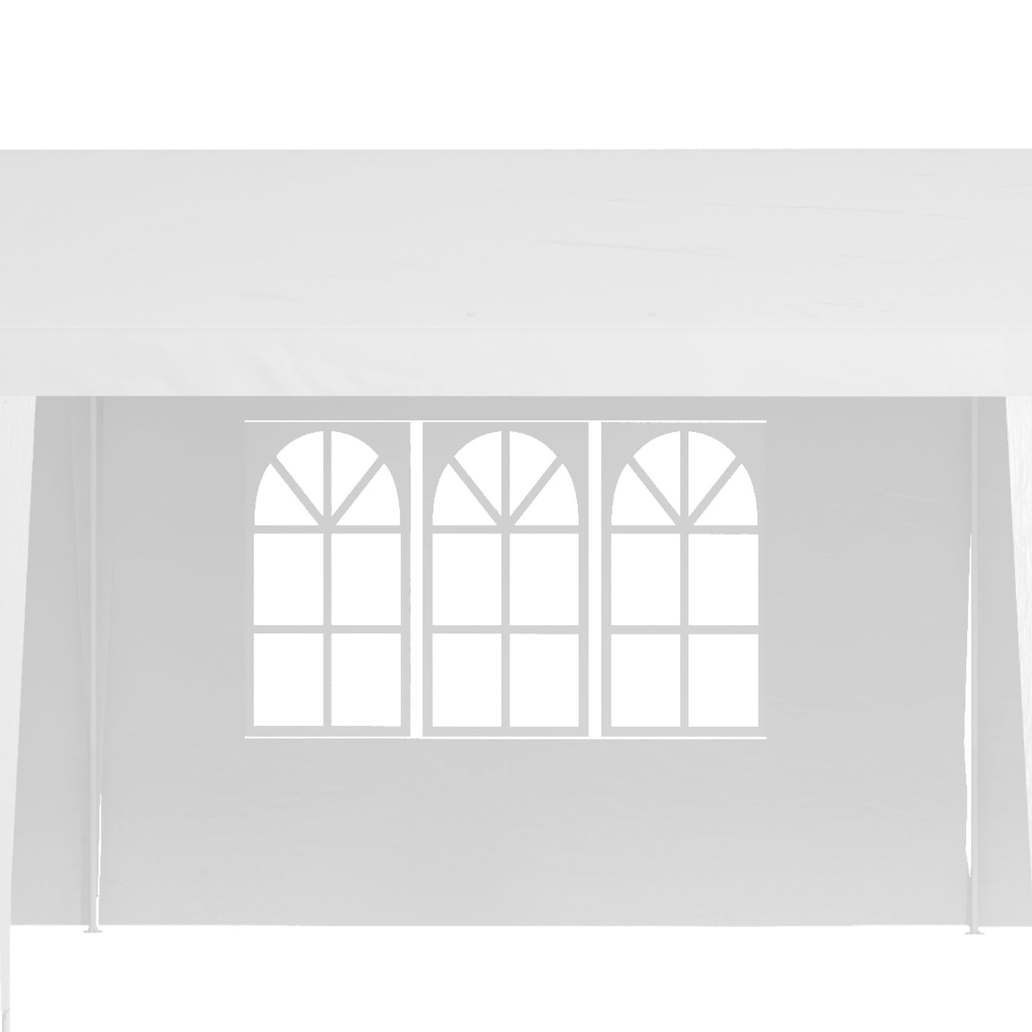 Outsunny 9 x 3m Garden Gazebo, with Removable Walls - White