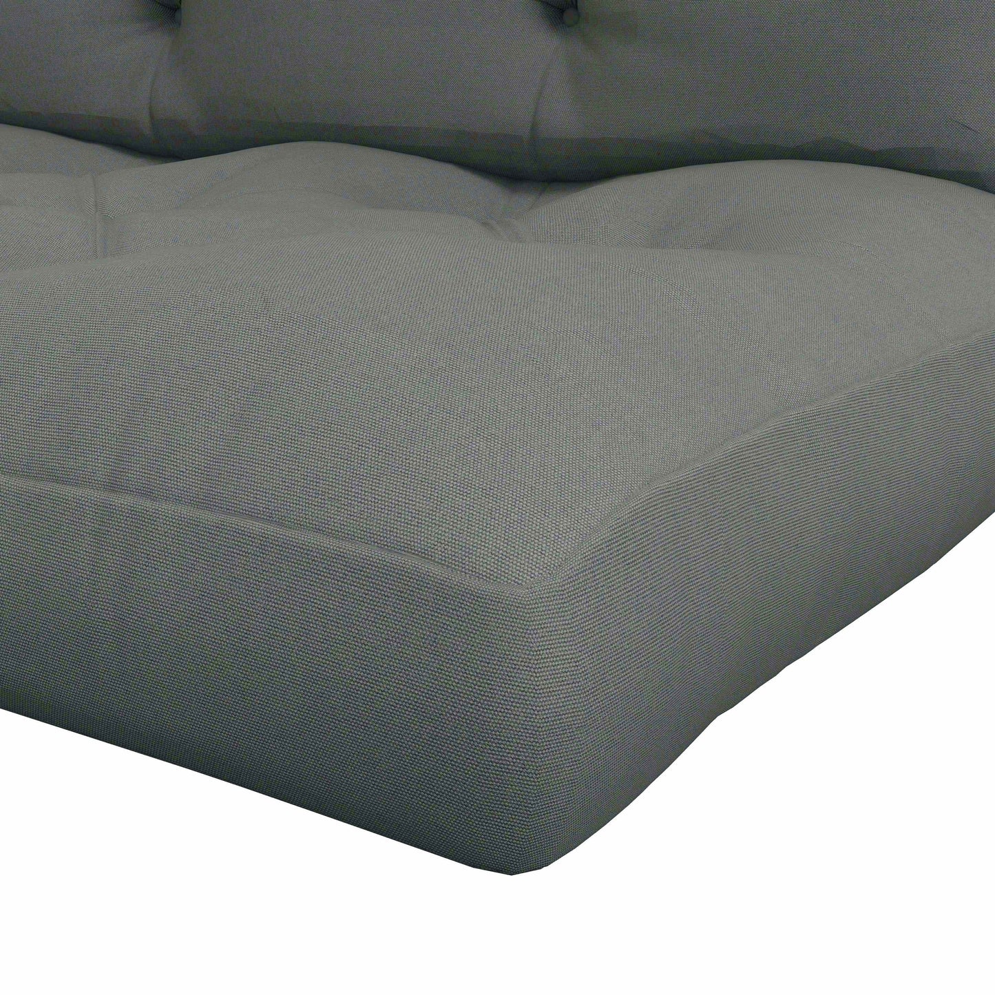 Outsunny 2 Seater Pallet Seat Cushions Back Pillows Replacement, Patio Chair Cushions Set for Indoor Outdoor, Light Grey