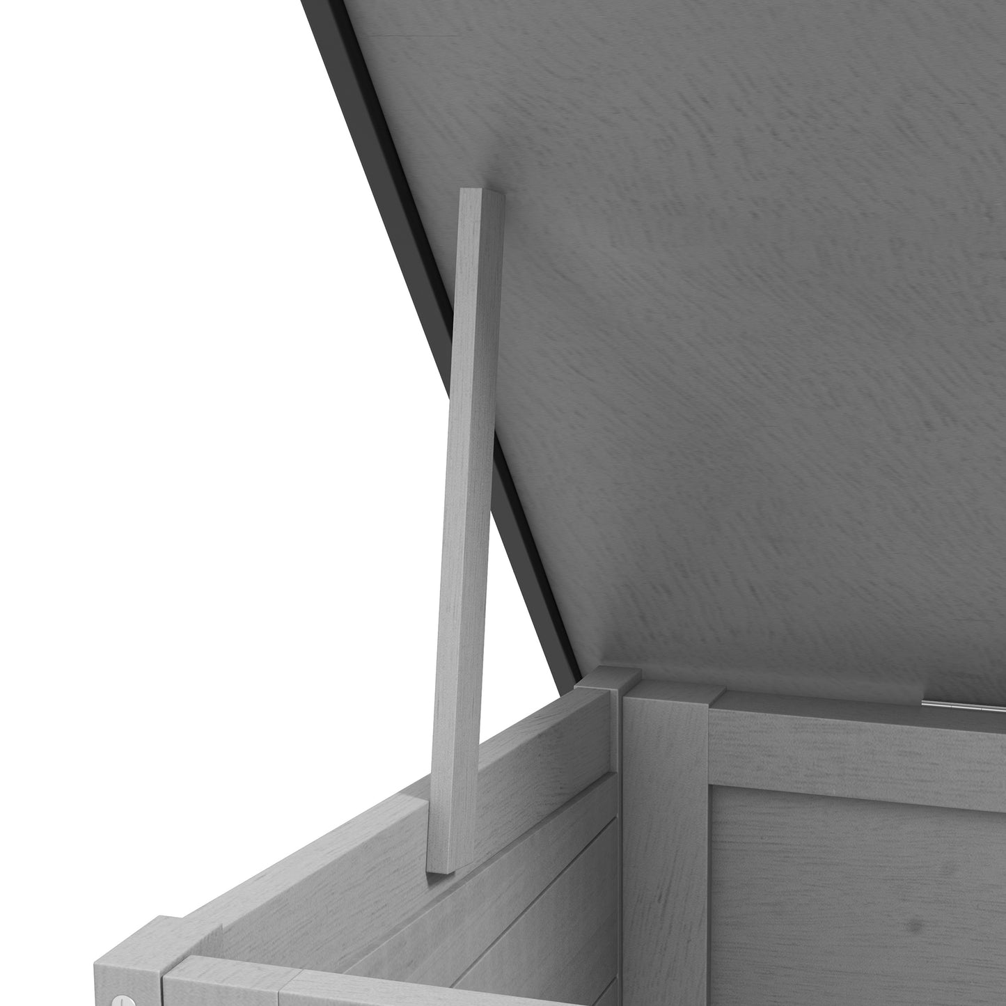 PawHut Wooden Rabbit Hutch Guinea Pig Cage with Openable Asphalt Roof Tray Rabbit Cage for Indoor Outdoor Use 84 x 43 x 70 cm Grey