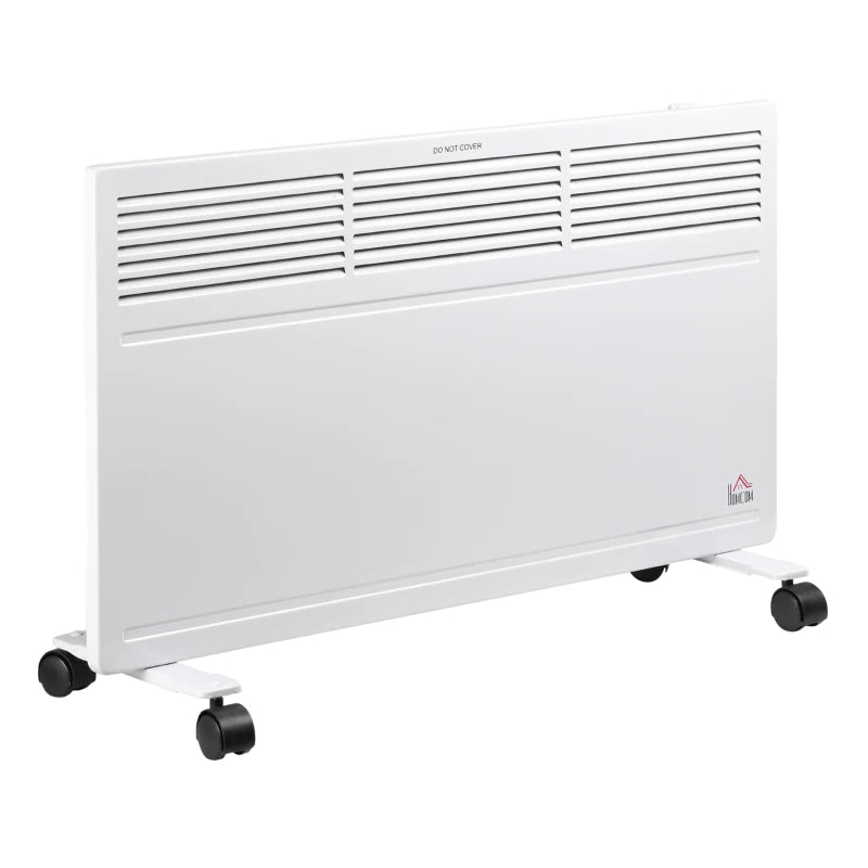 HOMCOM Convector Radiator Heater Freestanding or Wall-mounted w/ Adjustable Thermostat