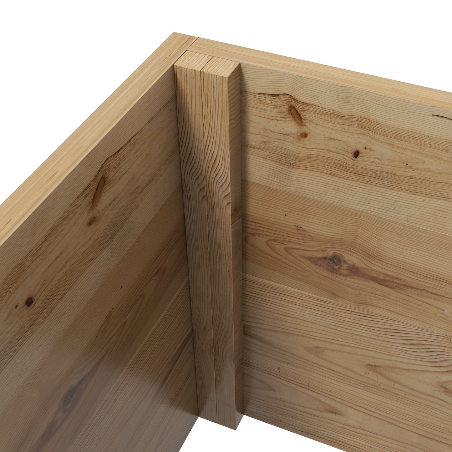 Outsunny Wooden Trellis Planter Box Raised Garden Bed to Grow Vegetables Herbs and Flowers Natural Tone