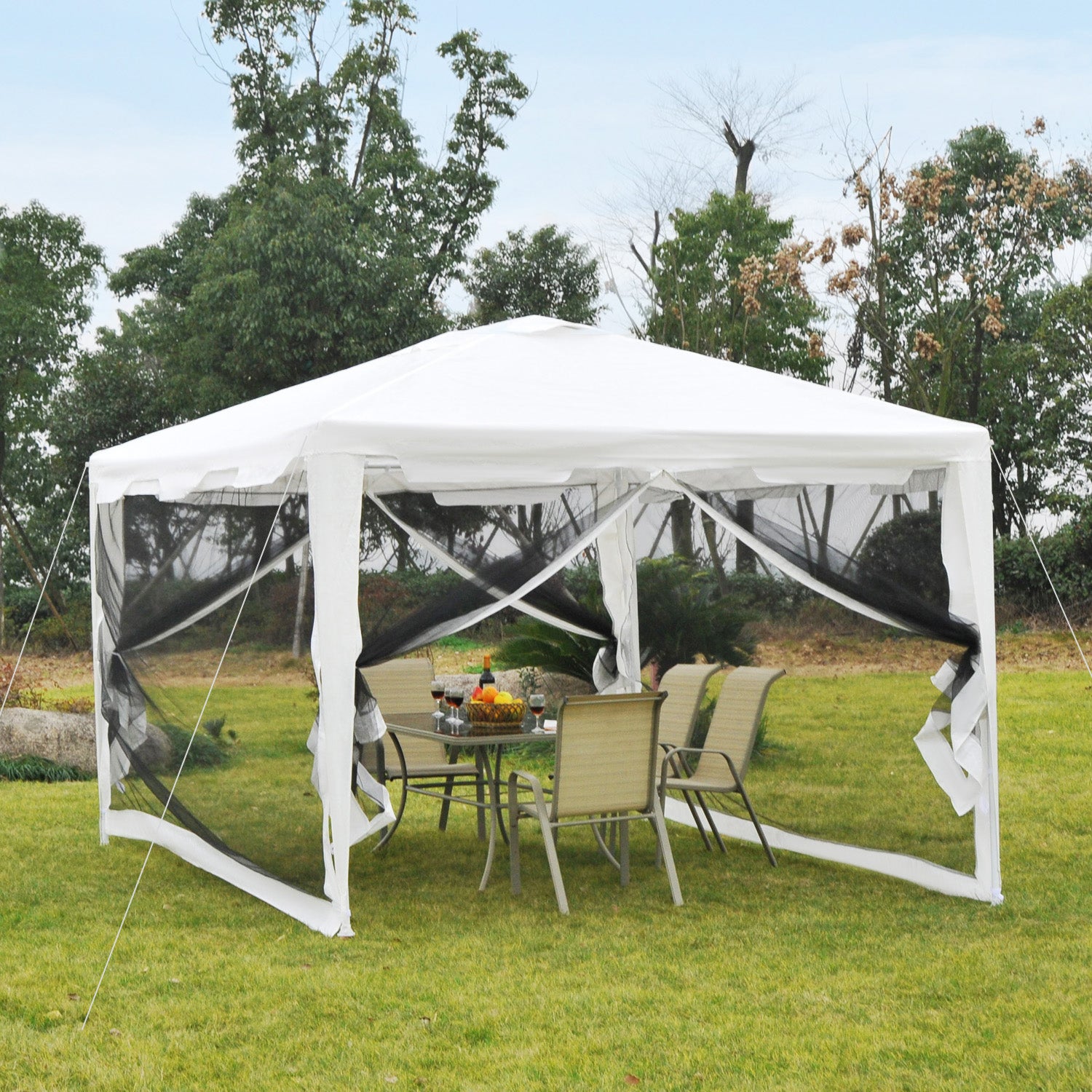 Outsunny Waterproof Party Tent 4x3 m – mhstar.co.uk