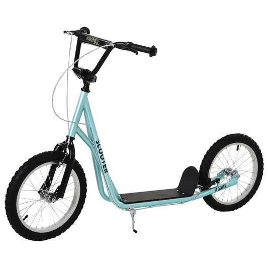HOMCOM Kids Steel Frame Adjustable Kick Scooter Blue