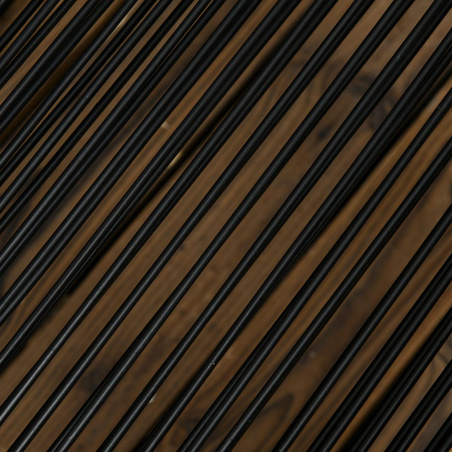 Outsunny Patio 5 PCs PE Rattan Dining Set, Garden Round Wicker 4-seater Rattan Cube Dining Sets, with Wood Grain Plastic Top, Space-saving Design, for Indoor & Outdoor, Black