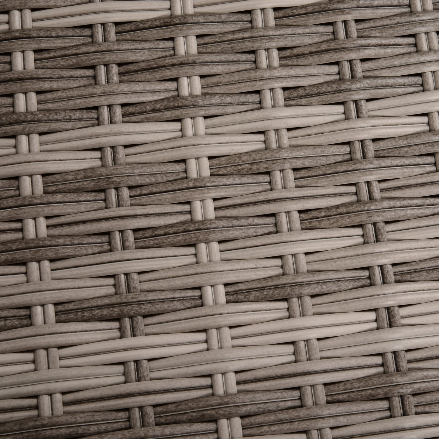 Outsunny 6-Seater Sofa & Coffee Table Rattan Outdoor Garden Furniture Set Grey