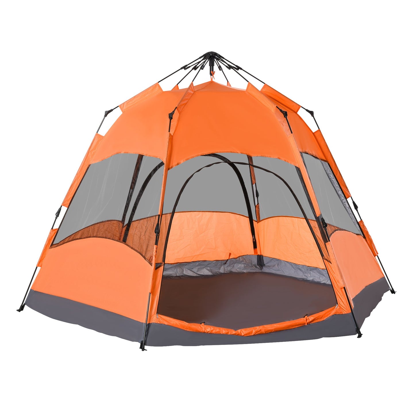 Outsunny Tent, 280Wx280Lx170H cm-Orange/Blue – mhstar.co.uk