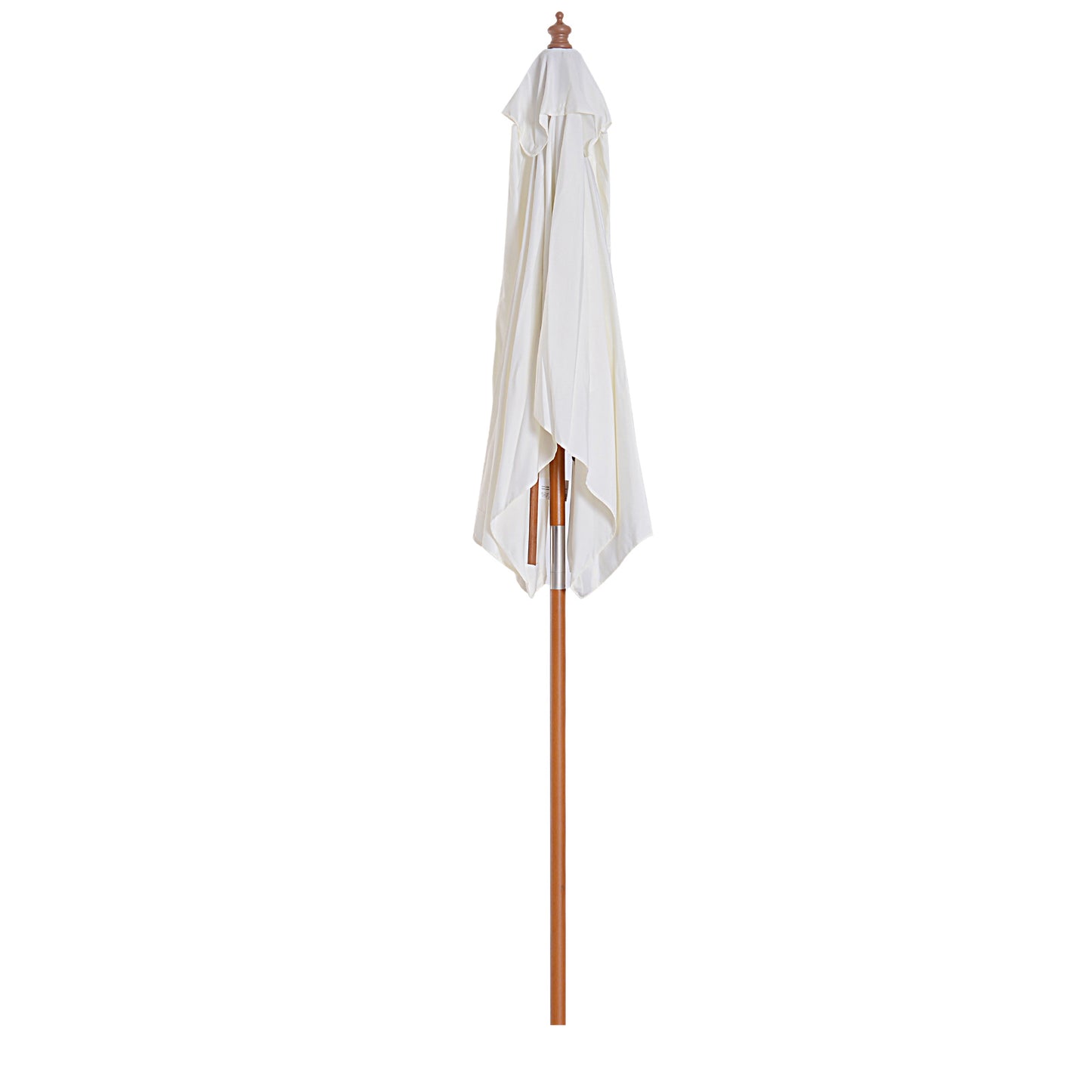 Patio Umbrella Parasol, 6 Ribs-Cream White