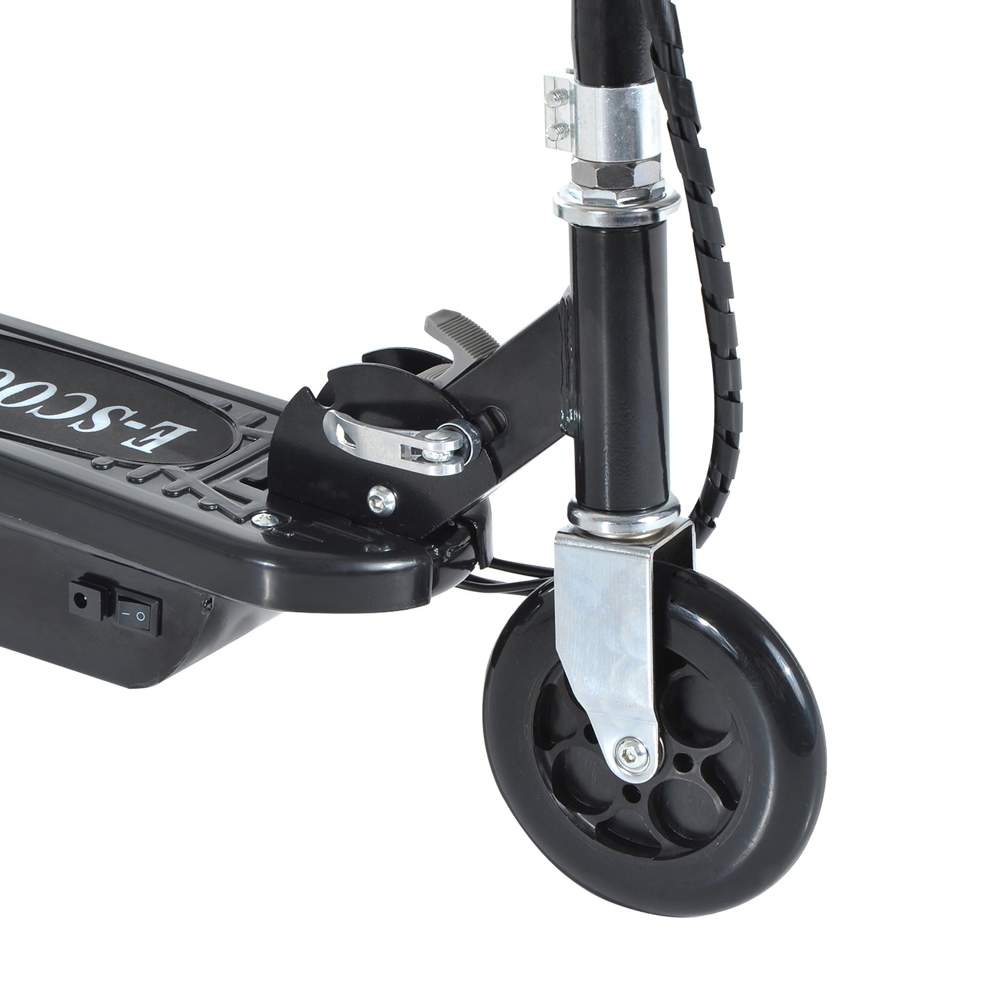 HOMCOM Motorized Electric Scooter, Rechargeable Battery-Black