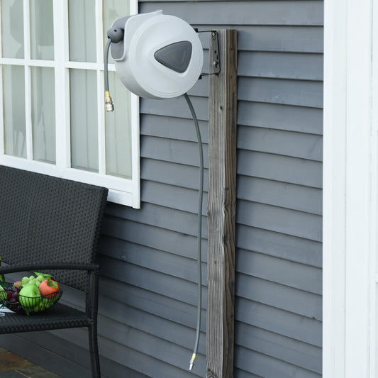 DURHAND Retractable Air Hose Reel Wall Mounted Workshop Compressor Tool 1/4" 15m+140cm