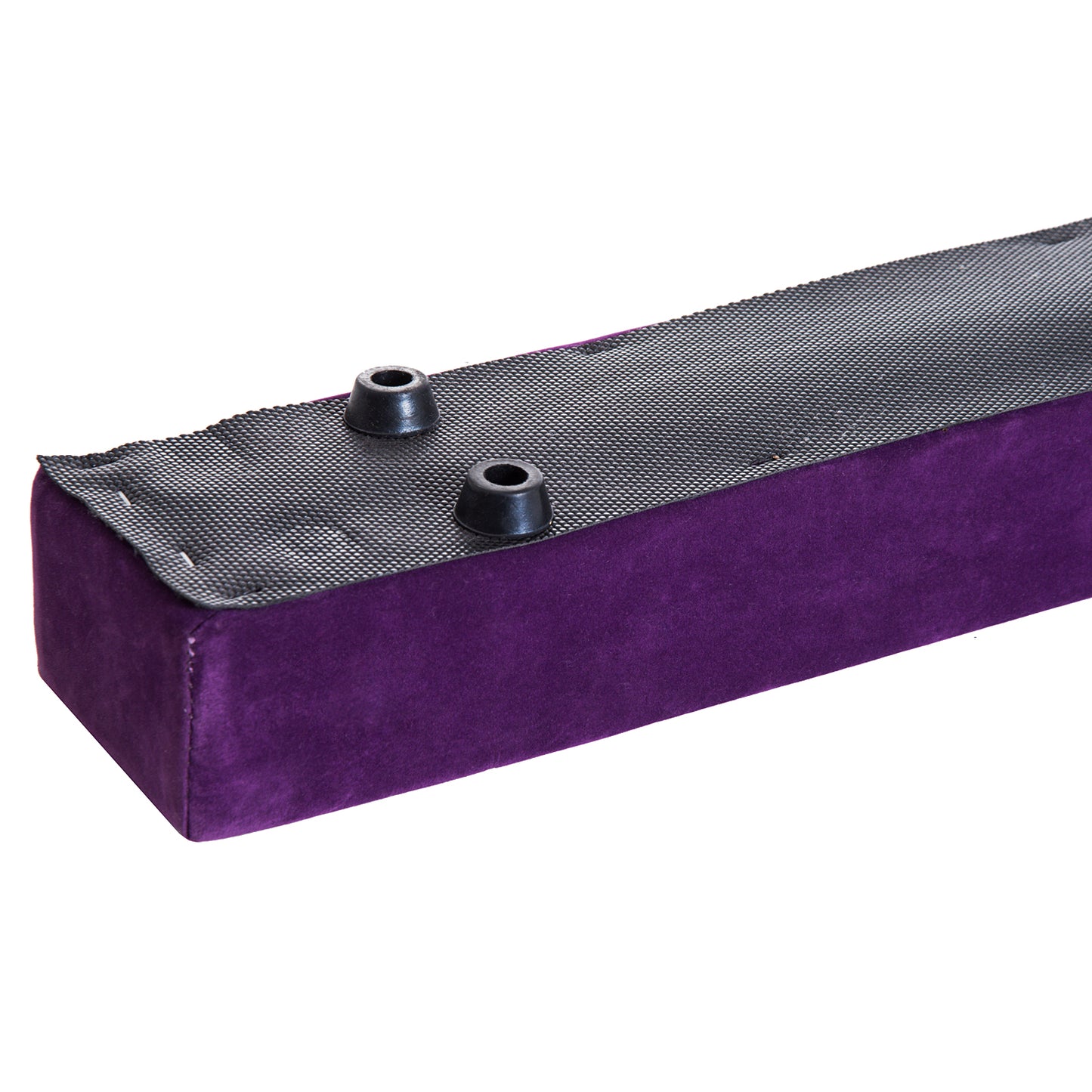 HOMCOM Suede Upholstered Wooden Folding Balance Beam Trainer Purple