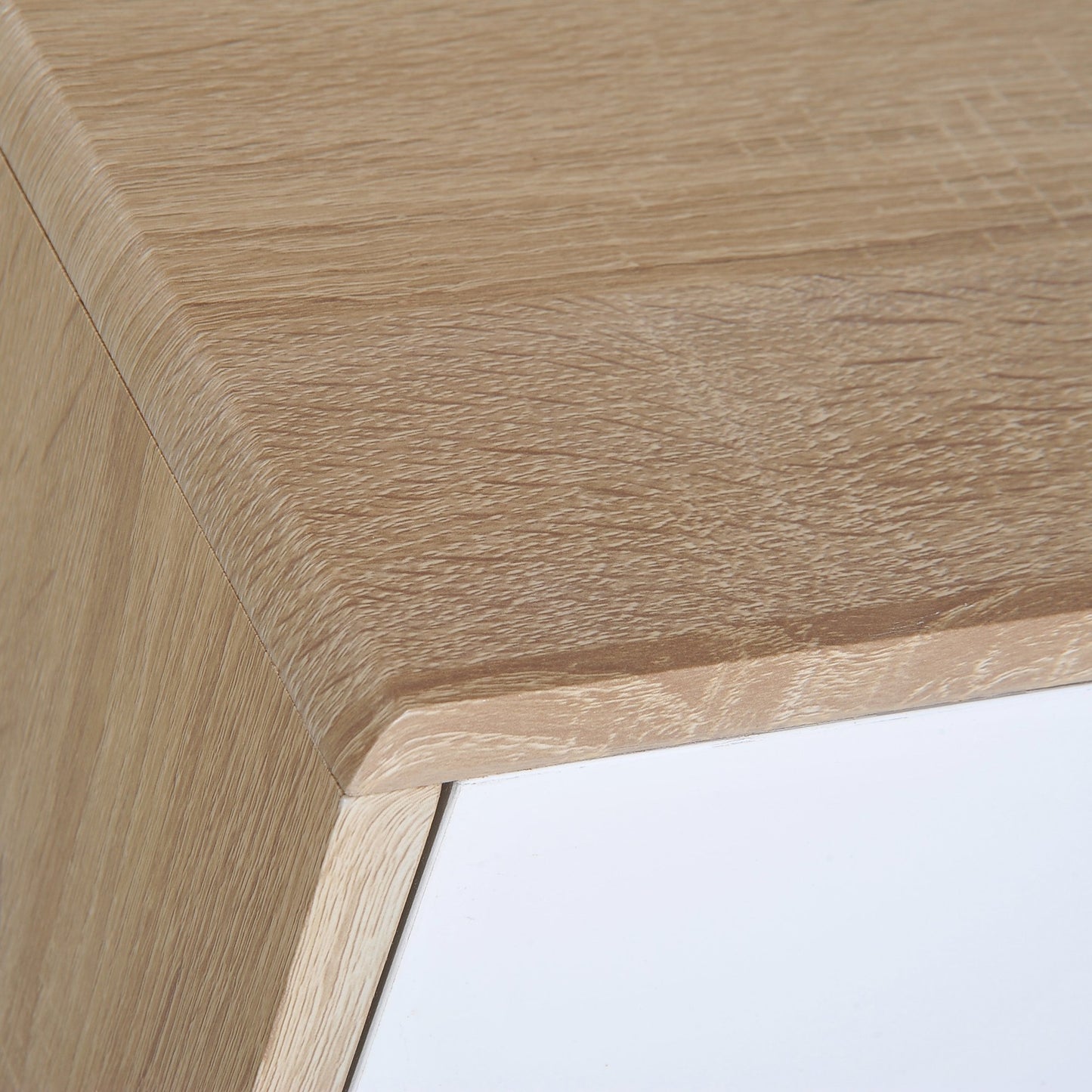 HOMCOM Side Cabinet, 50Wx40D x70H cm-Natural Wood Colour