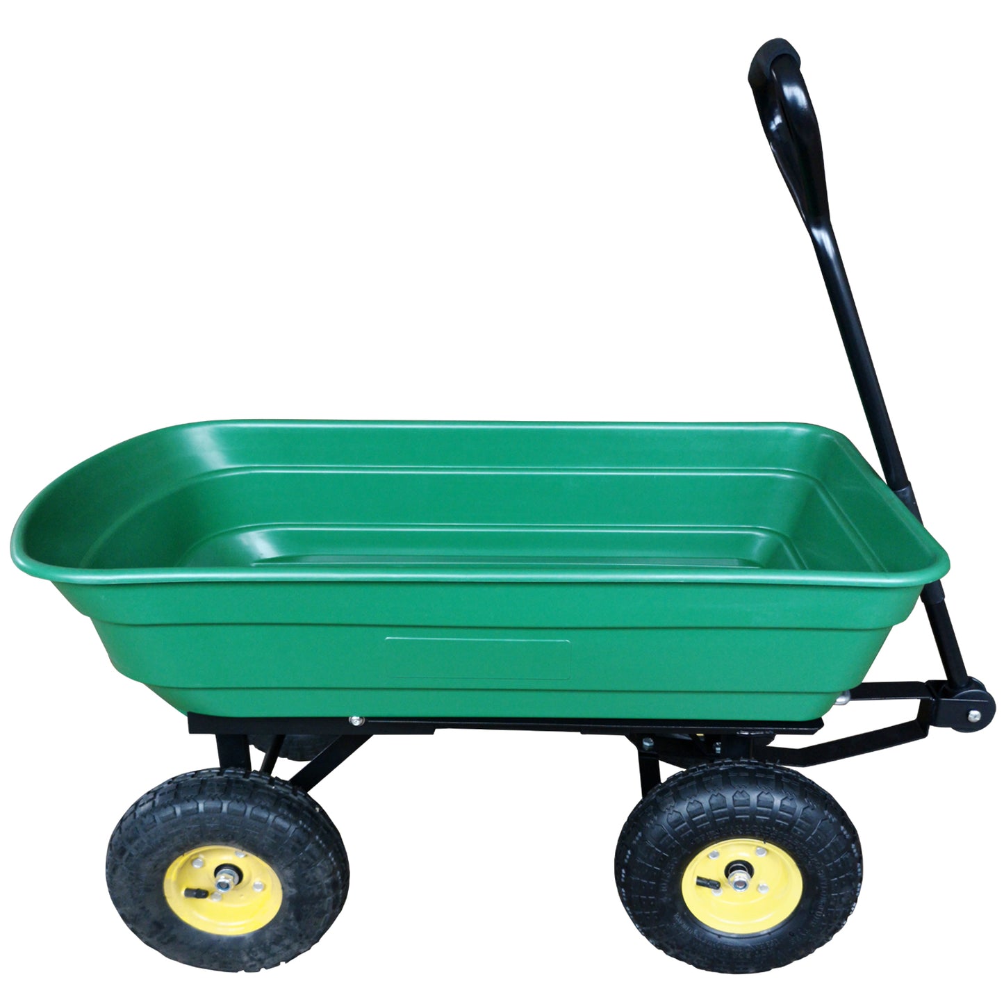 Outsunny Heavy Duty 4 Wheel Trolley, 75L-Dark Green