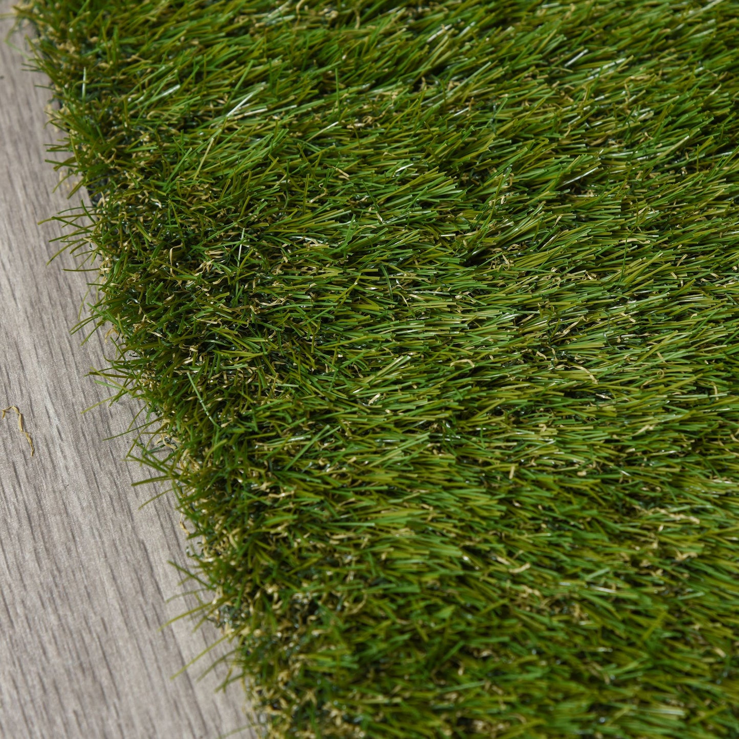 Outsunny 4 x 1m Artificial Grass Turf with 30mm Pile Height Non-toxic Drainage Holes