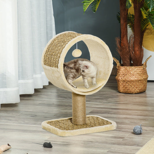 PawHut Cat tree Tower Climbing Activity Center Kitten Furniture w/ Scratching Post Toy