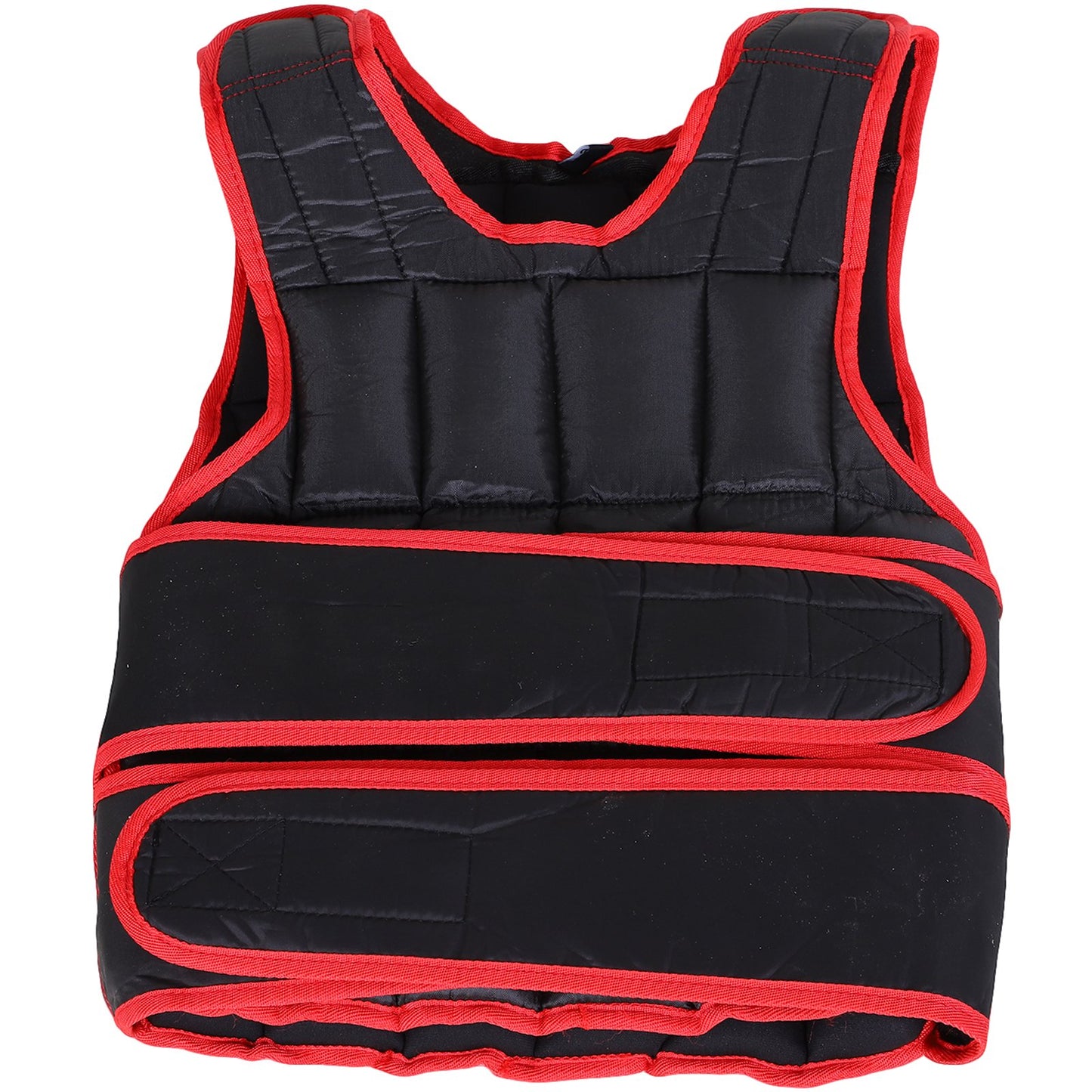 HOMCOM 10kg Adjustable Metal Sand Weight Vest Red