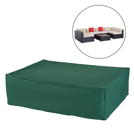 Outsunny Furniture Cover, 222Lx155Wx67H cm-Green