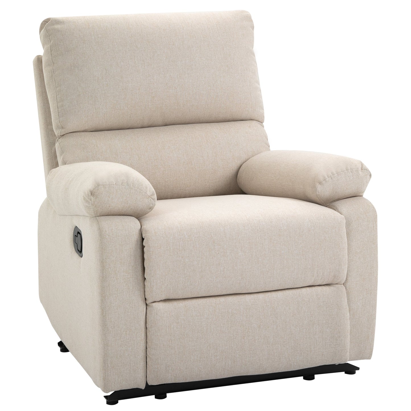 HOMCOM Single Sofa Chair Manual Adjustable Reclining Armchair