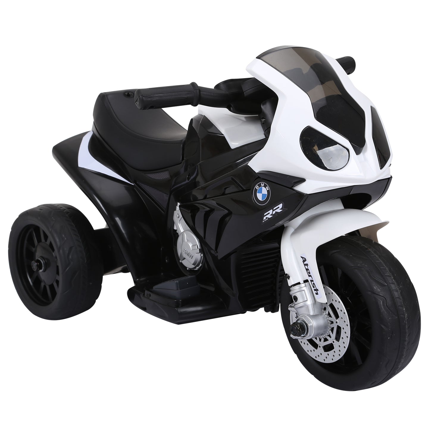 HOMCOM Electric Kids Ride on BMW Motorbike W/Headlights and Music, 6 V-Black