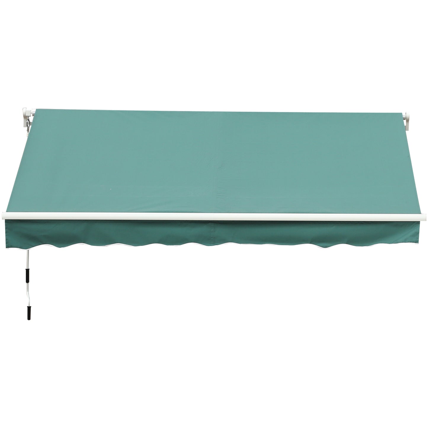 Outsunny Manual Retractable Awning, 3x2.5 m-Dark Green