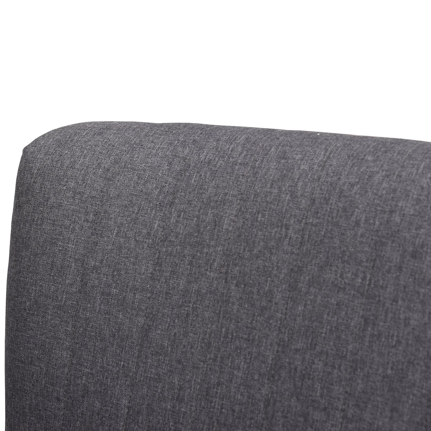 HOMCOM 2 Seater Sofa, Linen-Dark Grey