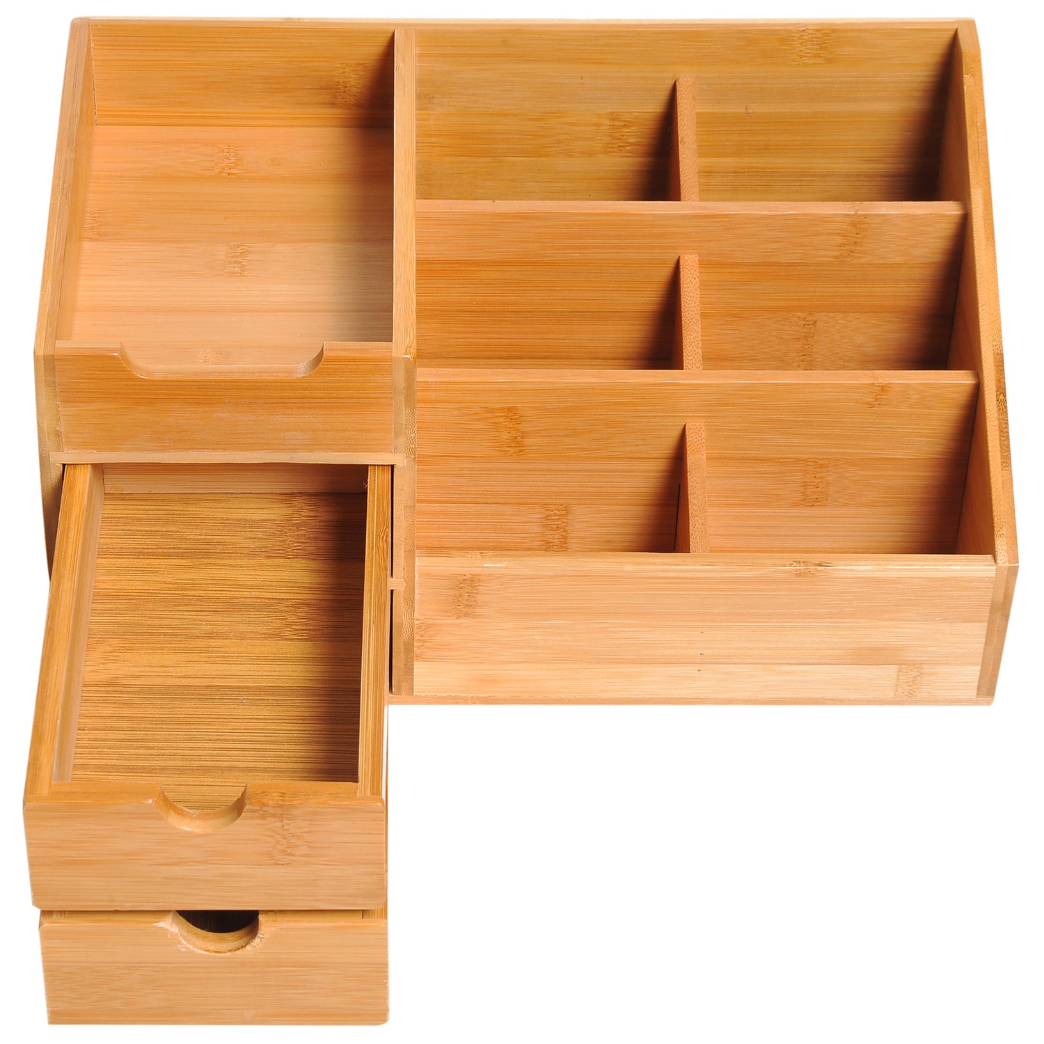 HOMCOM bamboe boekenplank, 4-laags, hoogte verstelbaar HOMCOM bamboe boekenplank, 4-laags, hoogte verstelbaar