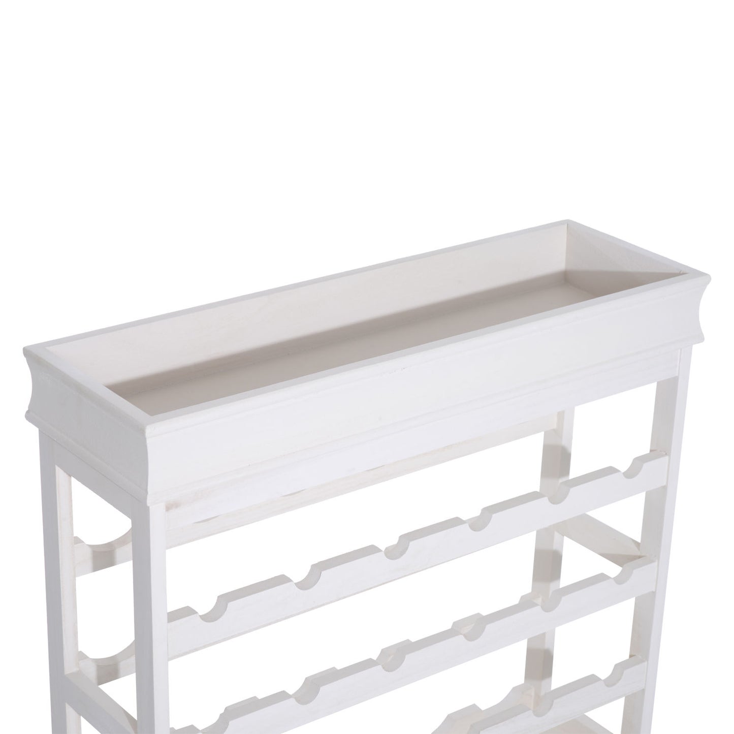 HOMCOM 70Wx22.5Dx70H cm 24 Bottles 4-tier Wine Rack-White