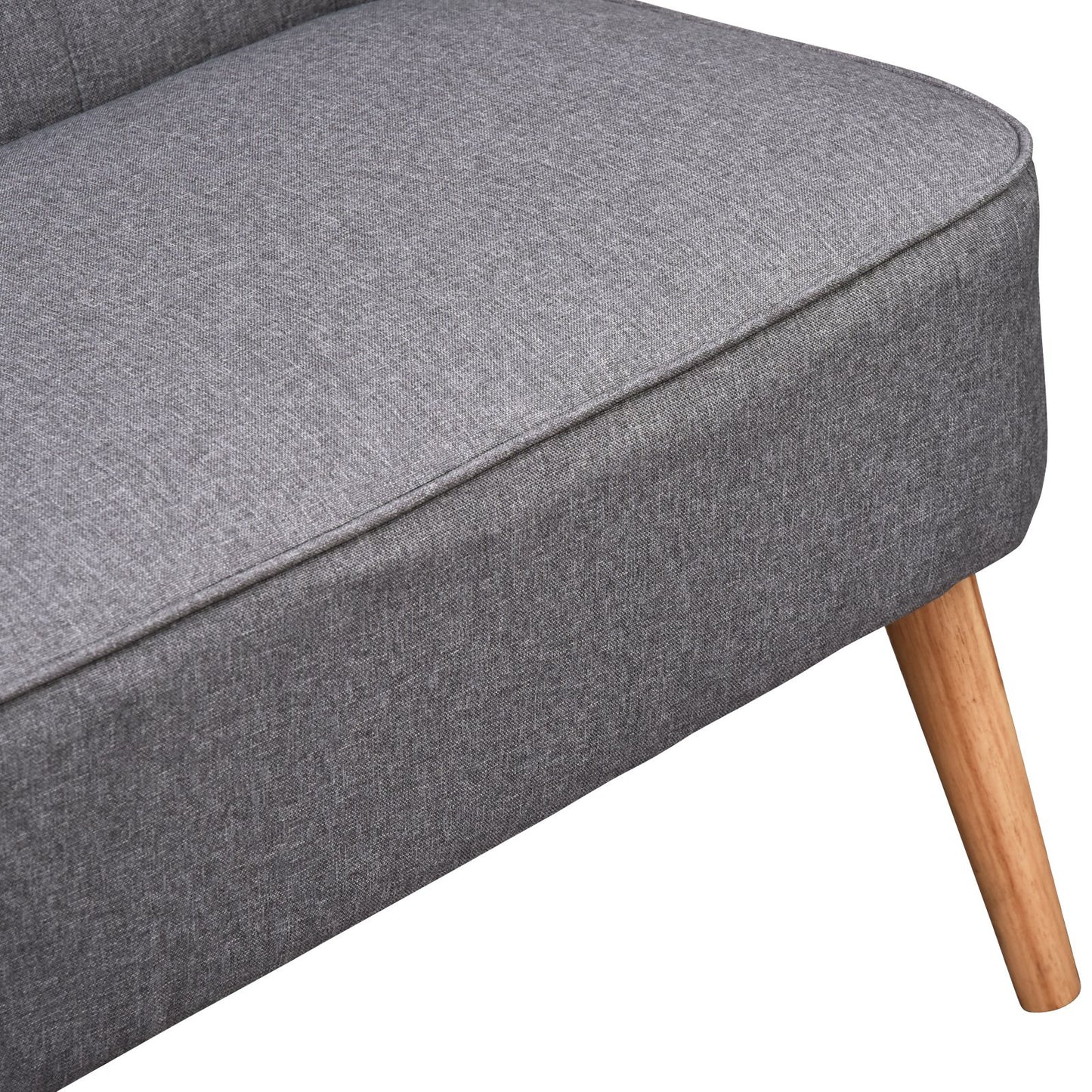 HOMCOM 2 Seater Sofa, Linen-Grey