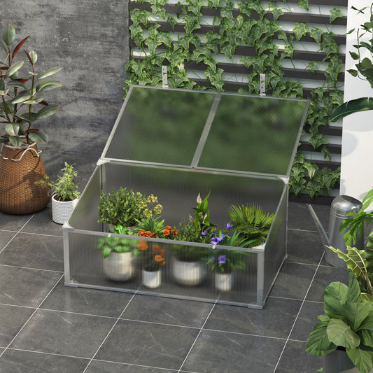 Outsunny 99x59.5x43.5cm Outdoors&Indoors Greenhouse with Sunshine Board for Plants