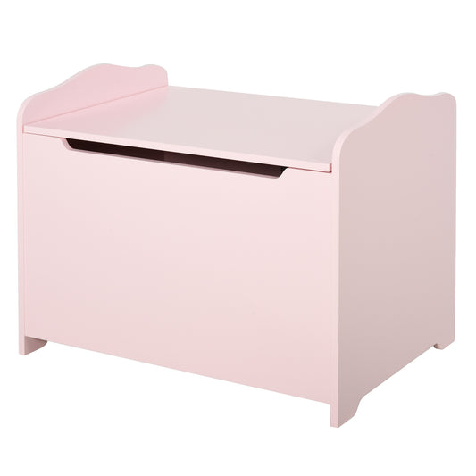 HOMCOM Kids Playroom MDF Storage Chest Pink