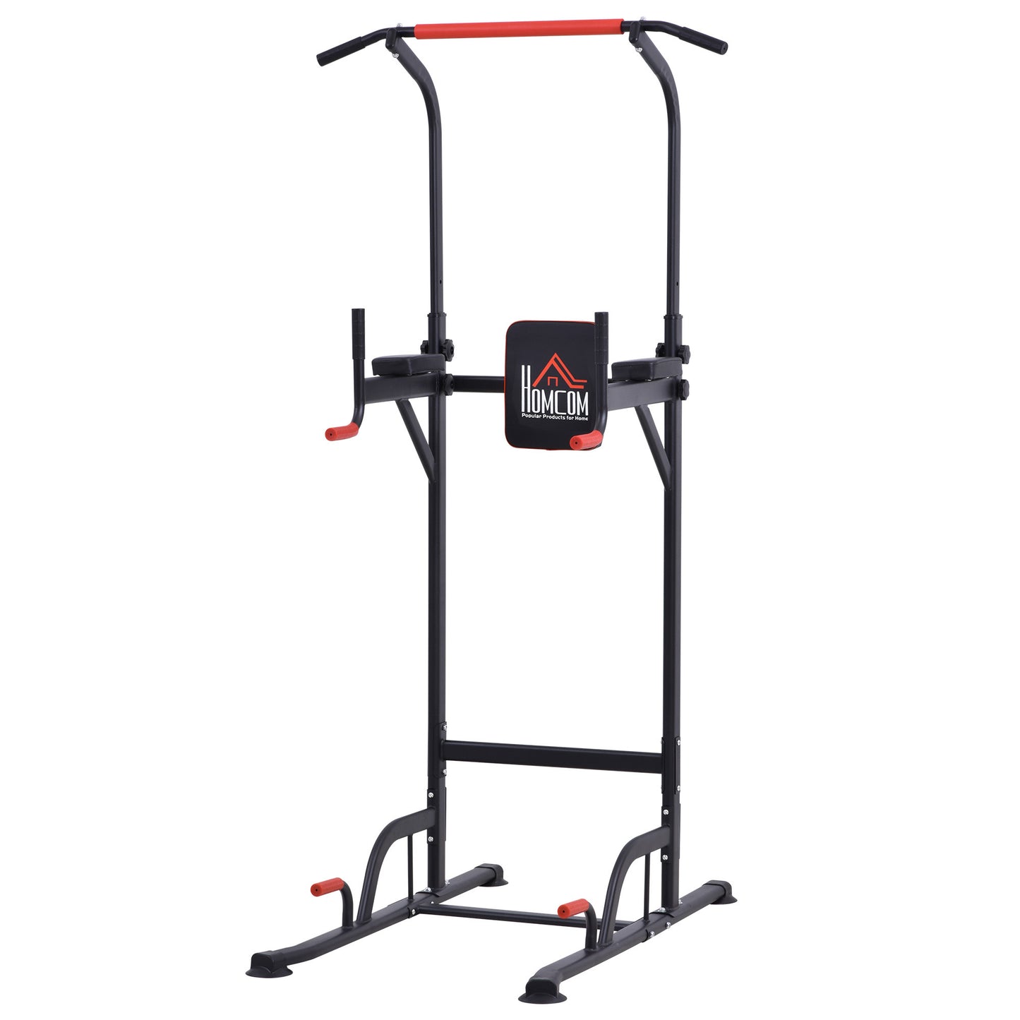 HOMCOM Pull Up Station Power Tower Station Bar Home Gym Workout