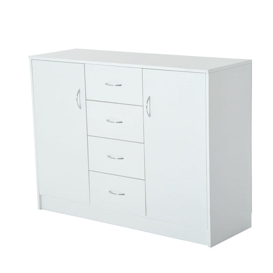 HOMCOM 120Wx40Dx90H cm Drawer Cabinet-White